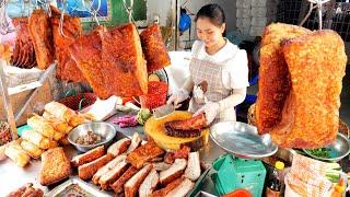 Beautiful Lady Pork Chopping Skill! 500kg Pork a day and Amazing Street Wok Master Chefs | Vietnam