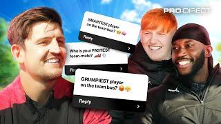 BIGGEST WIND UP MERCHANT?  MAN UNITED'S HARRY MAGUIRE ON TEAMMATES ft ANGRY GINGE & HARRY PINERO 