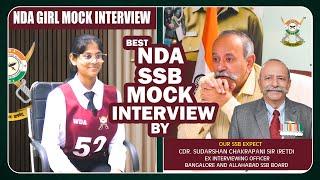 Best NDA SSB Mock Interview of Female Candidate  By India’s No-1 Interviewing Officer | WDA Lucknow