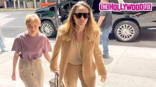 Angelina Jolie Takes Her & Brad Pitt's Daughter Vivienne Jolie-Pitt Out To Run Errands In New York