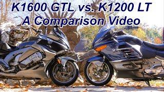 BMW K1600 GTL vs K1200 LT A Comparison Video