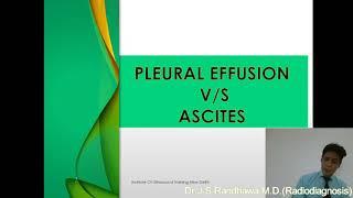 Pleural effusion or Ascites-Institute Of Ultrasound Training New Delhi