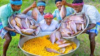 FISH OMELETTE | Emperor Fish Omelette Recipe Cooking In Village | Steamed Fish Recipe