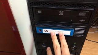 HP StorageWorks Ultrium 3000 SAS LTO-5 Tape-Backup Drive Working Video