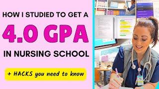  HOW I STUDIED & STAY ORGANIZED IN NURSING SCHOOL (4.0 GPA)