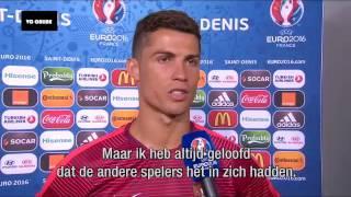 Cristiano Ronaldo emotional interview (Portuguese) after win euro 2016