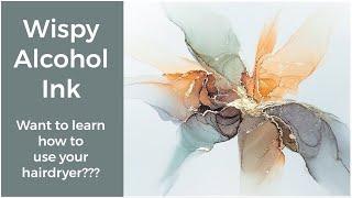 Alcohol ink - how to use your hairdryer for fades [15]