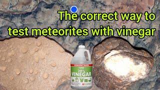 How to identify a meteorite at home with a vinegar and baking soda