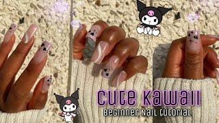 KAWAII CUTE NAIL ART | GlowTips Official Gel Polish | BEGINNER NAIL ART TUTORIAL