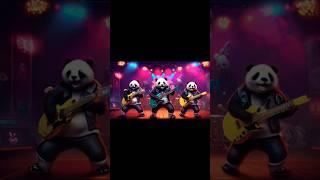 Rockstar panda on stage | English cartoon #shorts #cartoon #shortsfeed  #youtubeshorts