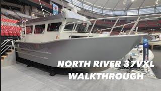 NORTH RIVER 37 VXL WALKTHROUGH | 2025 VANCOUVER INTERNATIONAL BOAT SHOW