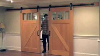 Flat Track Sliding Barn Door Hardware | Demonstration