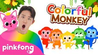  Colorful Monkey Banana Dance | Baby Monkey | Hoi's Playground | Pinkfong Kids Song