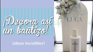 IDEAS para decorar un bautizo | decoración de fiestas