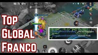 TOP GLOBAL FRANCO DESTROYING ENEMIES IN RANK | Lukas Lakas | MLBB