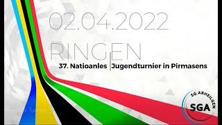 37. Nationales Jugendturnier 2022 in Pirmasens - SGA Darmstadt - Ringen