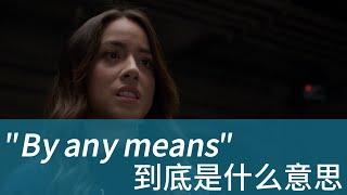 美国人经常说的 By any means 到底是什么意思？| 学会用英文电影美剧台词掌握地道美式英语 | 常用口语表达 惯用语 俗语 固定短语 English idioms