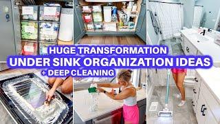 NEW! EXTREME ORGANIZE + CLEAN WITH ME | KITCHEN ORGANIZATION IDEAS DEEP CLEANING CLEANING MOTIVATION