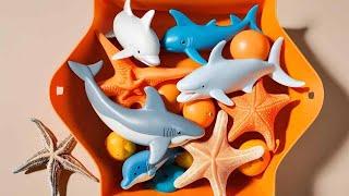 Black Shark, Dolphin, Octopus, Eel Fish, Starfish & More! Fun Sea Animal Toys Unboxing & Playtime!