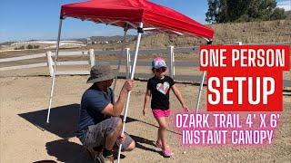 Ozark Trail 4' x 6' Instant Canopy Outdoor Shade Shelter from Walmart 2022