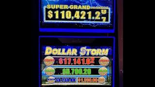 DOLLAR STORM Massive Jackpot $75 Spin Feature