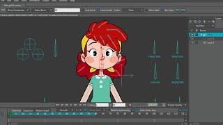 Character animation and rigging test by Hanaa Mohamed using Moho 