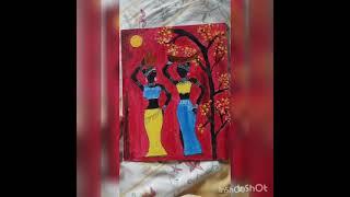 African women/ Tribal painting/ Drawing with anshu