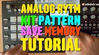 Analog Rytm Kit Sound Pattern Save Project - Mega Tutorial