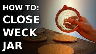 How to close a weck jar with a rubber seal and clamps