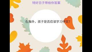 在海外，孩子为何要学习中文？