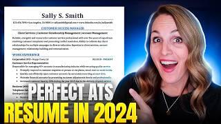 THE PERFECT RESUME TO BEAT THE ATS IN 2025 | FREE TEMPLATE INSIDE!