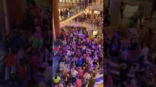 Cruise Ship fan snipped from Carnival Cruise 80s Theme with Boombox 80s