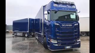 2018 (Autotreno) Scania S730 V8 Power Blue-Inox Edition (Next Generation)