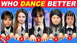 Who Dances Better? Wednesday Dance Edition Salish Matter, Like Nastya, Jenna Ortega, Diana, Kassie