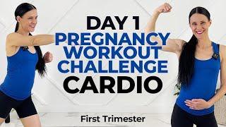 *First Trimester* Cardio Workout (20-Min Pregnancy Workout) Safe For All Trimesters