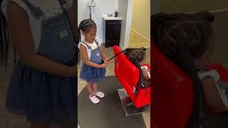 The youngest and the baddest hair stylist #short #viral #viralvideo #viralshorts #stylish #bab