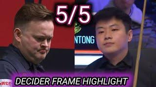 Shaun Murphy vs Zhao Xintong Decider frame uk championship 2024 snooker