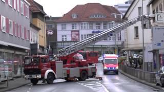 Drehleitereinsatz in Korbacher Innenstadt