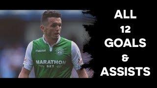 John McGinn - Hibernian | All 12 Goals & Assists | 2017/18