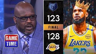 NBA GameTime | "Lakers are REAL contenders" - Shaq on LeBron  triple-double in win over Grizzlies 