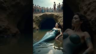 Beautiful Mermaid Raises Her Kids in an Underwater Cave #babygirl #mermaid #shorts #ai