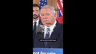 Ontario premier threatens to ‘shut off electricity’ for US