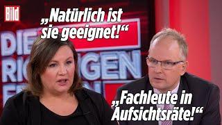 Auto--Gegnerin sitzt im Aufsichtsrat von VW | Heftige Diskussion bei „Die Richtigen Fragen“