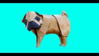 ORIGAMI DOG | ORIGAMI PUG  BY YOO TAE YONG (TIME LAPSE )