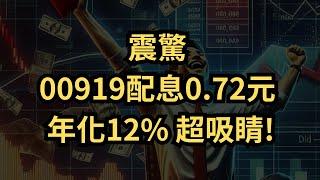 【高息ETF分析】00919最新配息0.72元｜投資者必看！