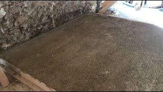 Making a hempcrete floor