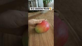 망고 먹는 방법 #과일자르기 #살림 #살림팁 #윤요기