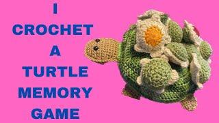 Crochet turtle memory game. CUTE!