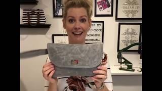 Come make a modern diaper clutch using the CleanUp clutch pattern