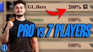 Pro With 200% Handicap vs 7 Players | AoE2